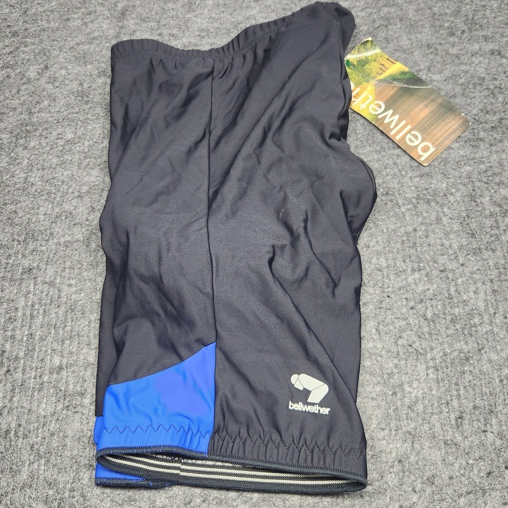 Bellwether Padded Cycling Bike Shorts Black Blue Style 11471 XL NWT